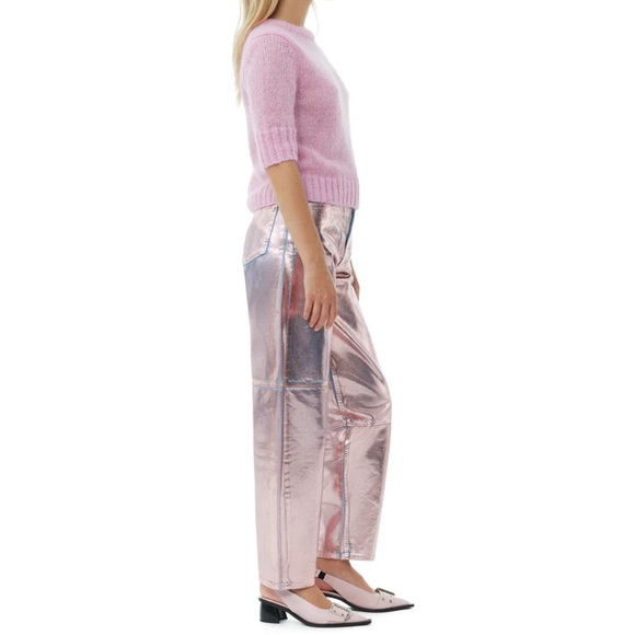 Ganni Foil Denim Stary Jeans - Picture 2 of 9